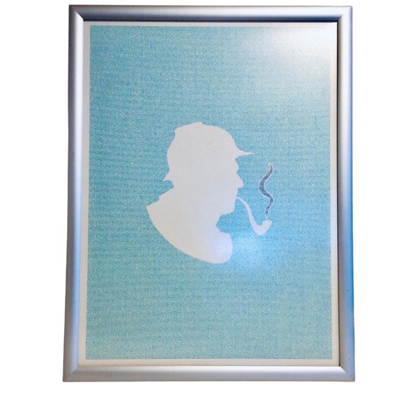 Sherlock Holmes Framed Text Art Poster